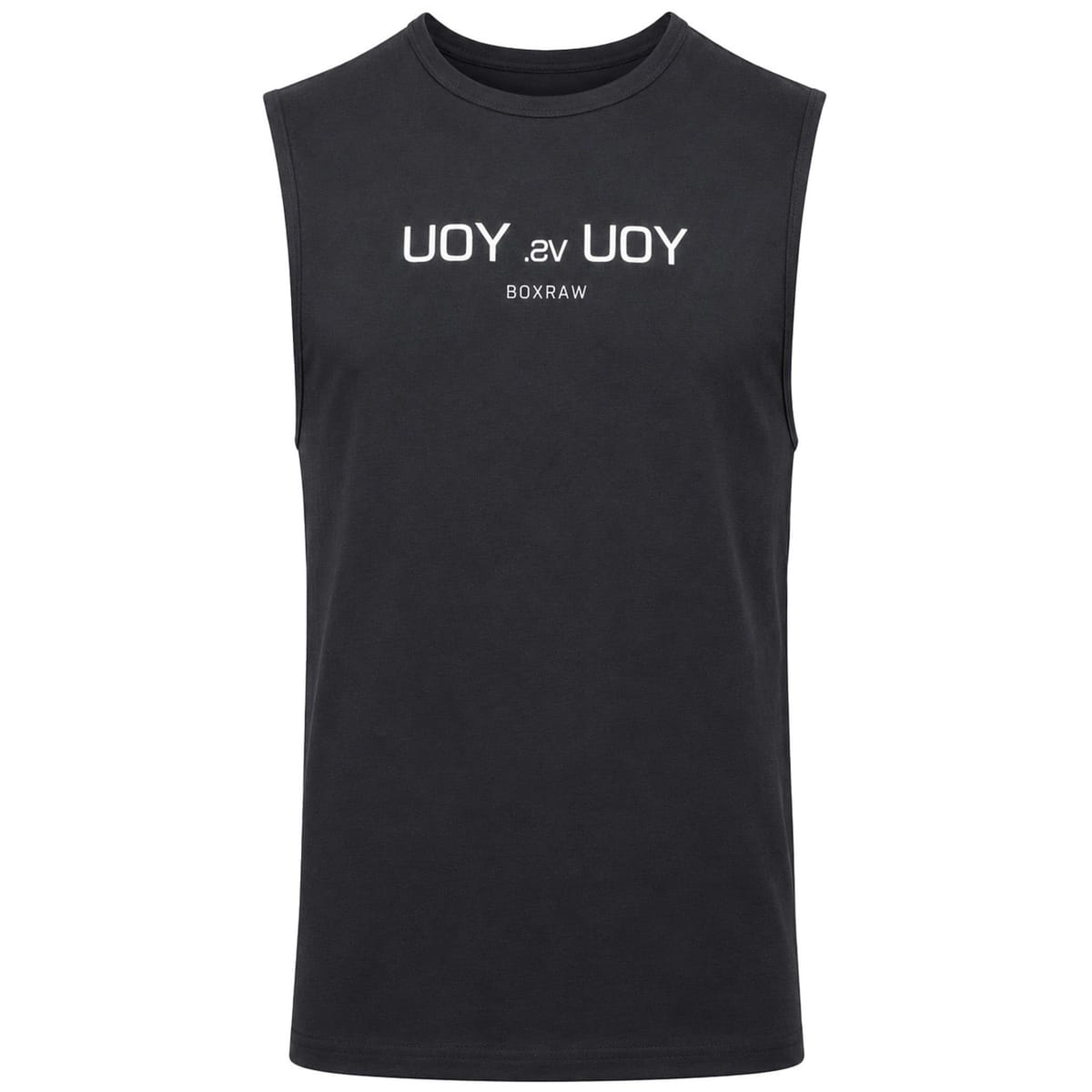 BoxRaw BoxRaw Men's You vs. You Black Muscle Vest - 1