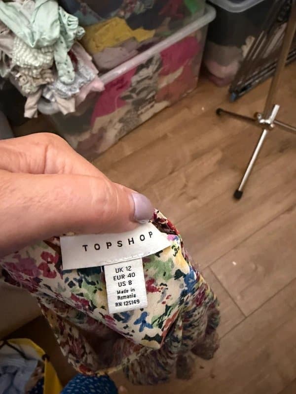 Topshop Top shop floral top size 12