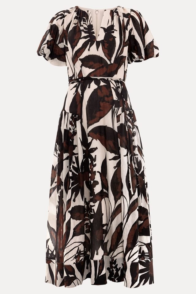 Phase Eight Phase Eight Women's Zarah Printed Dress in Light Khaki - 2