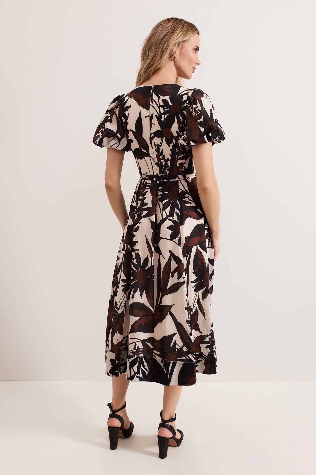 Phase Eight Phase Eight Women's Zarah Printed Dress in Light Khaki - 4
