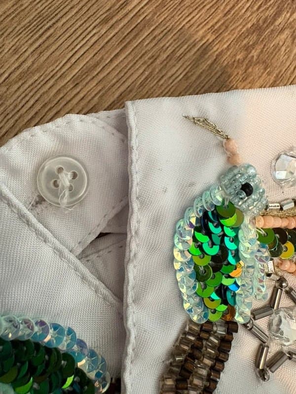 ASOS ASOS sequin beaded collar necklace - hummingbirds & stars design