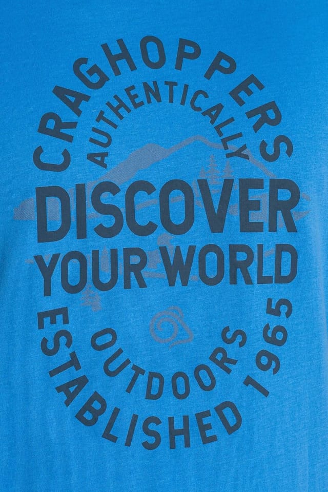 Craghoppers Craghoppers Men's Lucent Relaxed Fit Short Sleeved T-Shirt in Bright Blue - 3