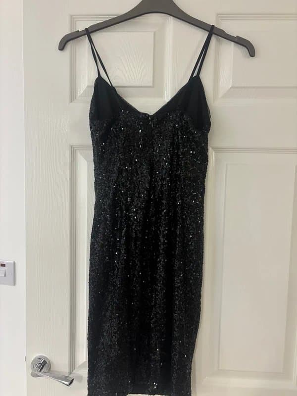 New Look Black sequin dress small