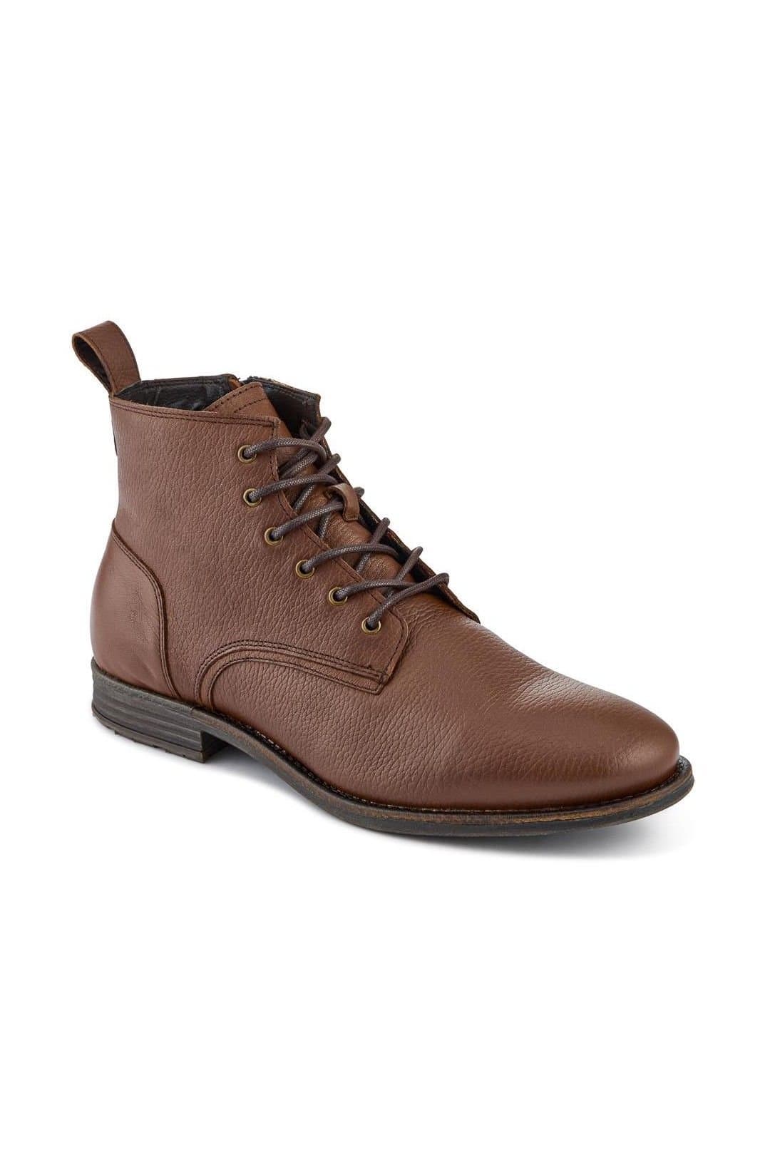 Jones Bootmaker Jones Bootmaker Men's Dalias Leather Ankle Boots in Light Brown
