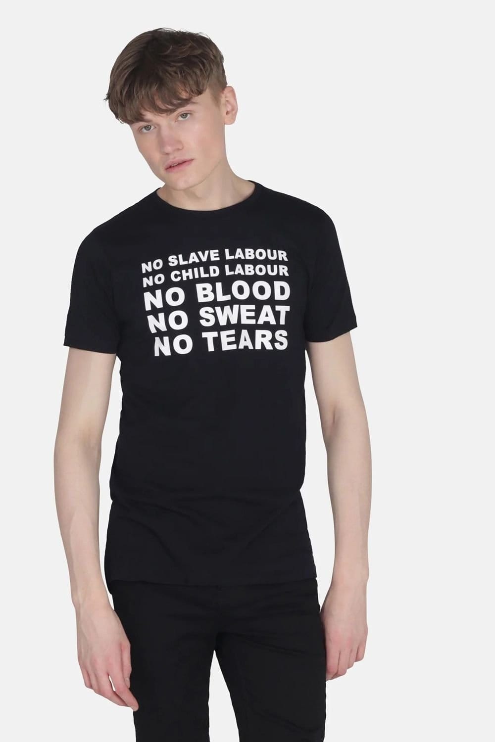 Monkee Genes Monkee Genes Men's Crew Neck Short Sleeve Graphic Print T-Shirt in Black - 1