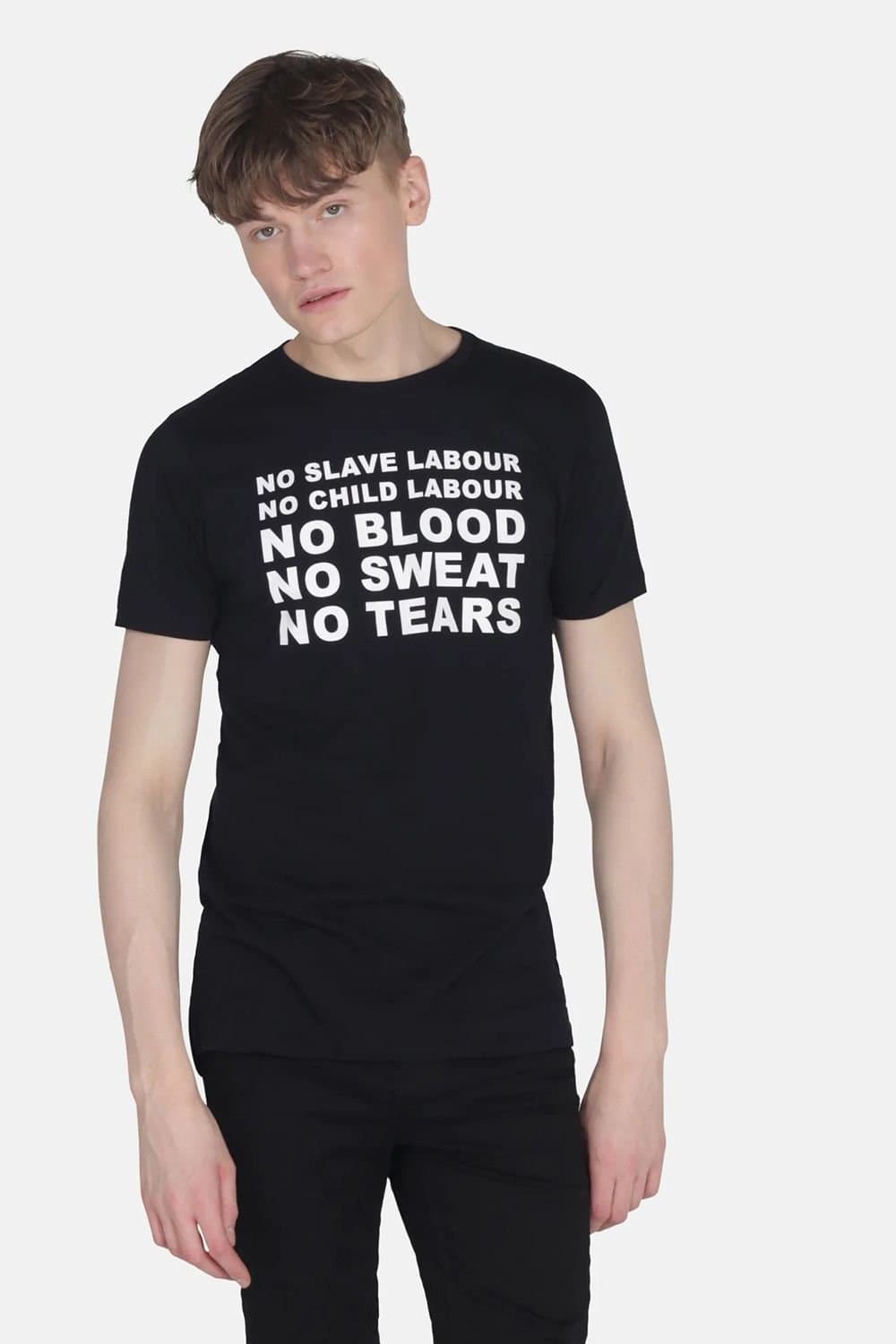 Monkee Genes Monkee Genes Men's Crew Neck Short Sleeve Graphic Print T-Shirt in Black