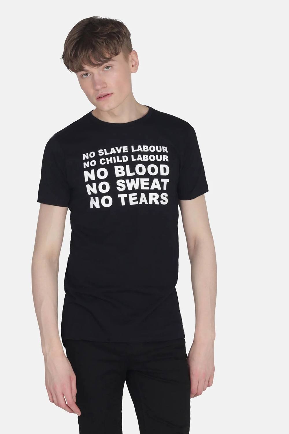 Monkee Genes Monkee Genes Men's Crew Neck Short Sleeve Graphic Print T-Shirt in Black - 2