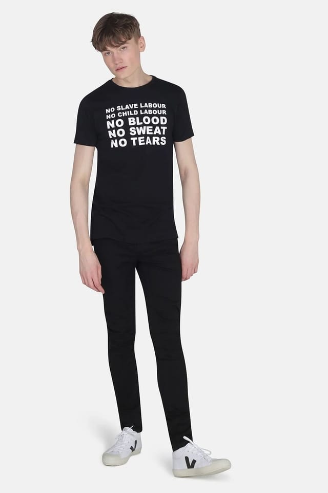 Monkee Genes Monkee Genes Men's Crew Neck Short Sleeve Graphic Print T-Shirt in Black - 3