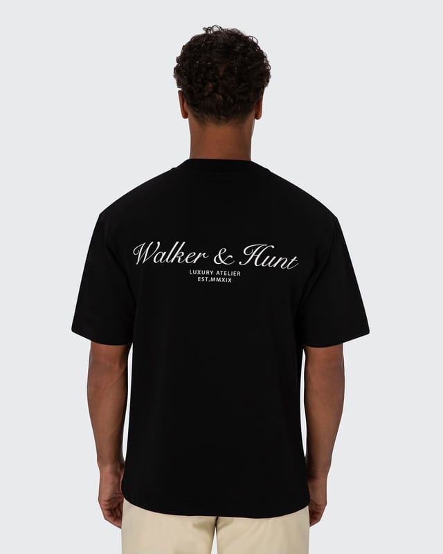 Walker & Hunt Walker & Hunt Men's Atelier' Tee in Black - 2
