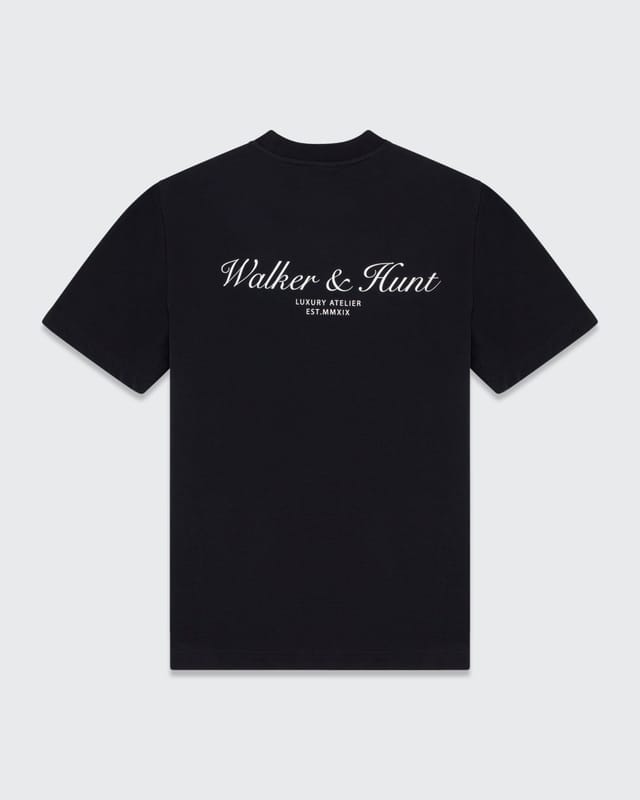 Walker & Hunt Walker & Hunt Men's Atelier' Tee in Black - 3