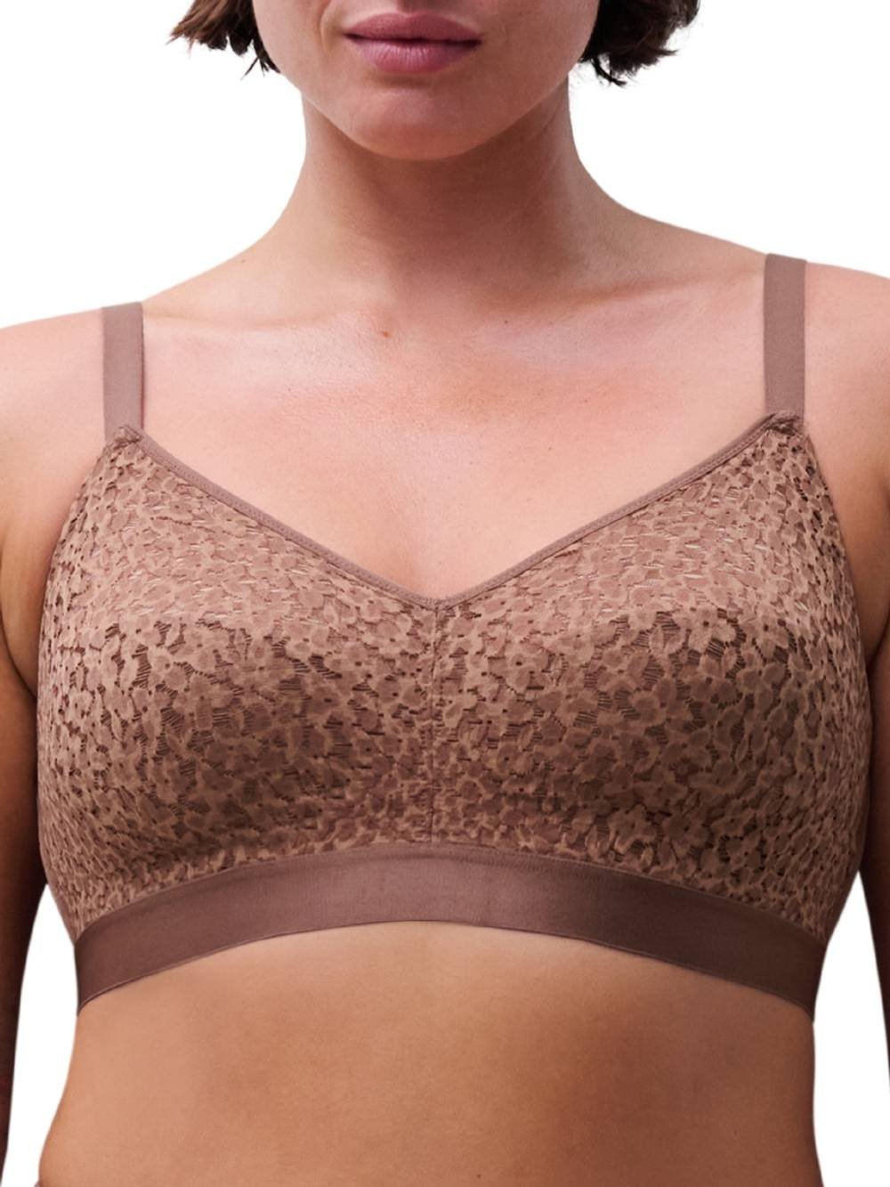 Chantelle Chantelle Women's Easy Feel Norah Wirefree Support Bra in Brown - 2