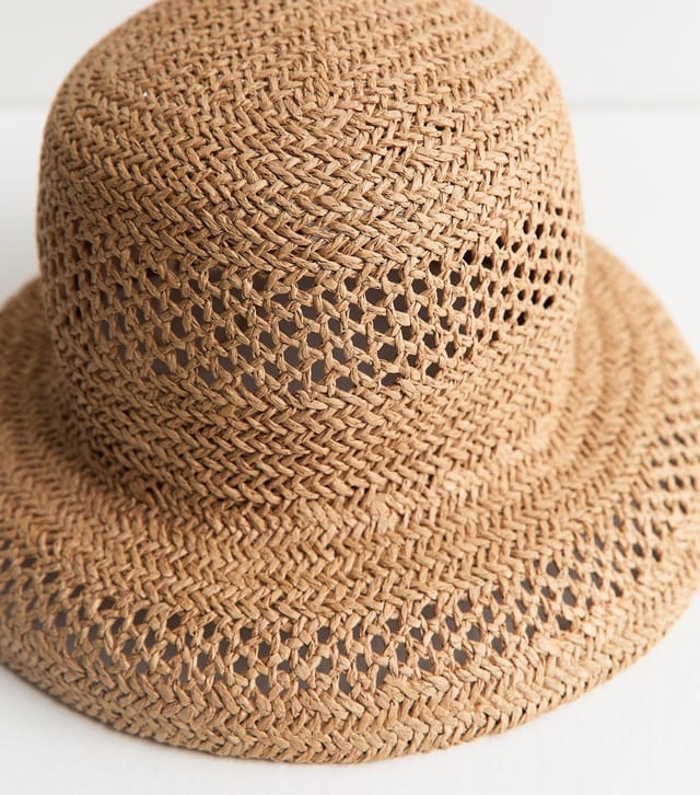 New Look Tan Woven Curved Brim Straw Hat New Look - 3