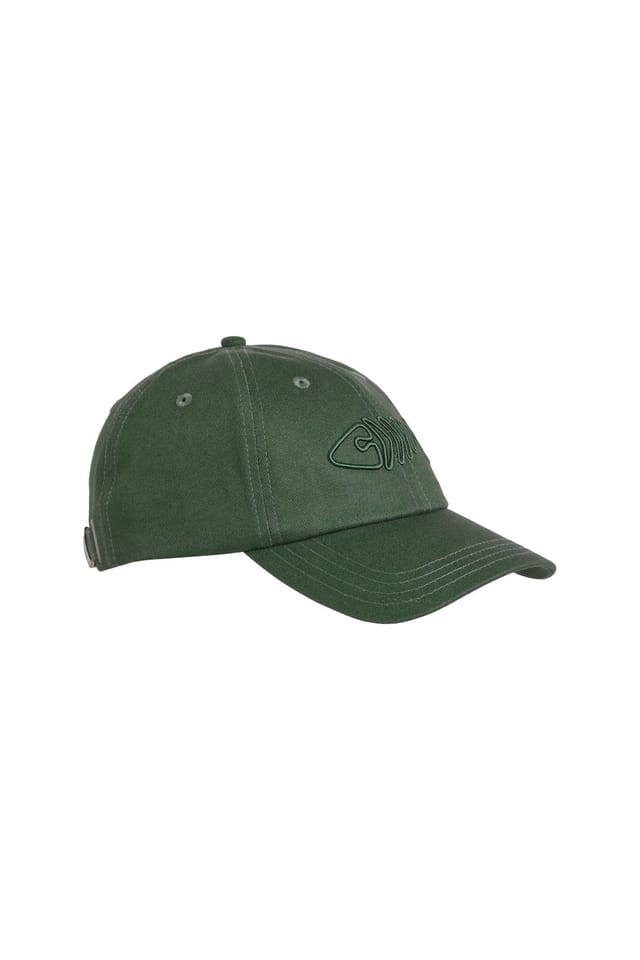 Weird Fish Weird Fish Men's Bude Branded Twill Cap in Dark Olive - 2