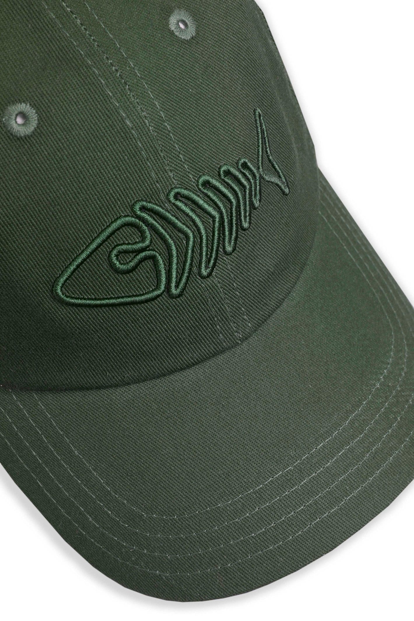 Weird Fish Weird Fish Men's Bude Branded Twill Cap in Dark Olive - 4