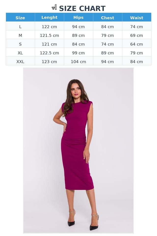 Love Lace Love Lace Women's Minimalist Stretch Knit Midi Tube Dress in Violet - 3