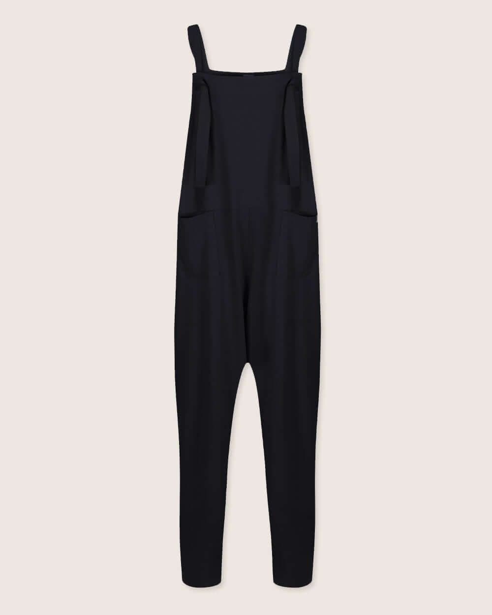 Turtledove London Turtledove London Women's Lila Black Dungarees- Duplicate style