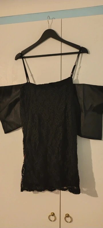 ASOS ASOS Luxe Bow Top Lace Mini Dress - Size 12 - 1