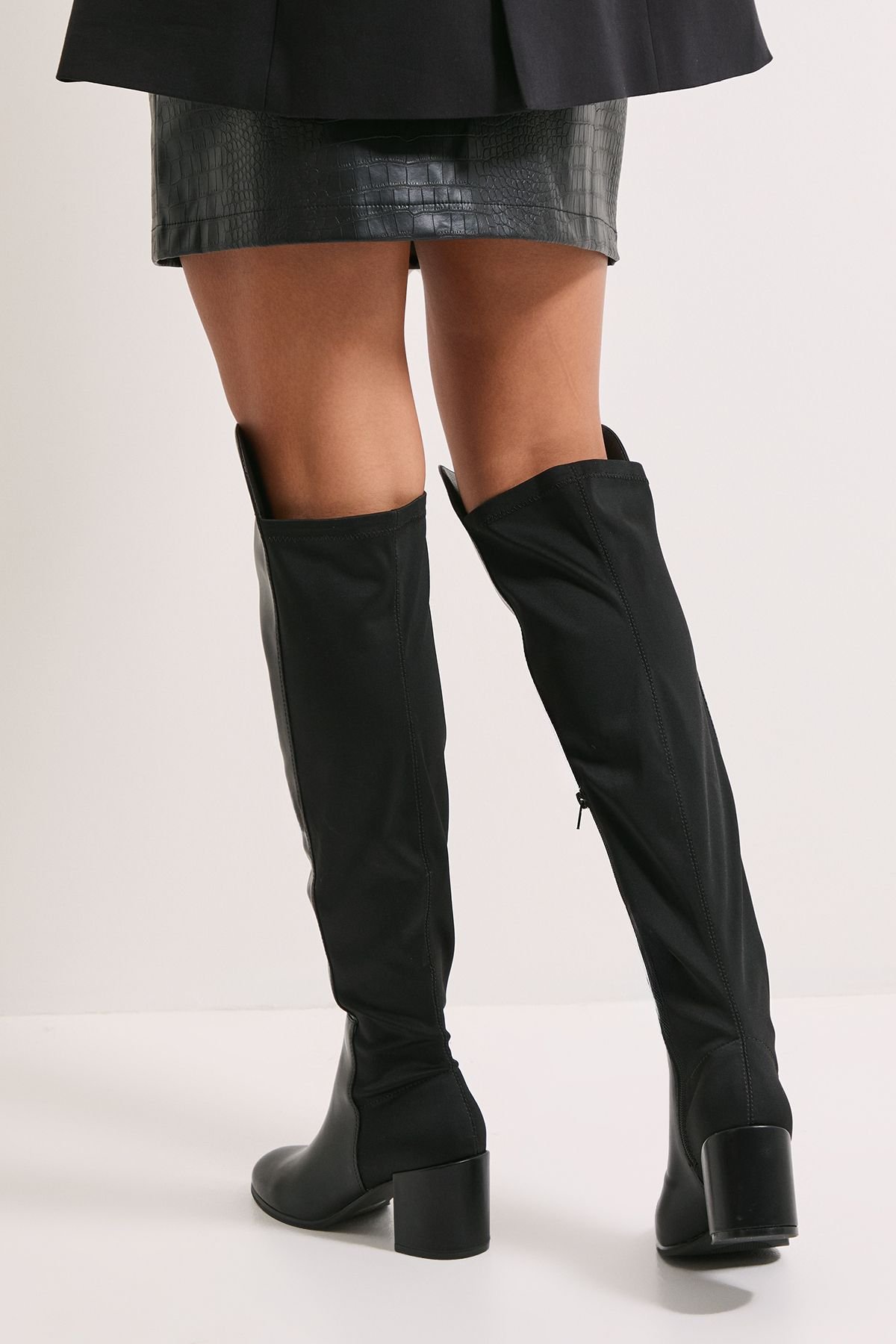Dorothy Perkins Dorothy Perkins Women's Kelly Stretch Over The Knee Boots in Black - 4