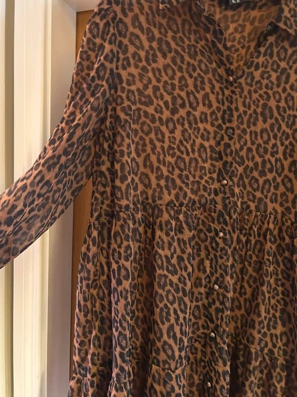 New Look New Look Leopard print smock dress