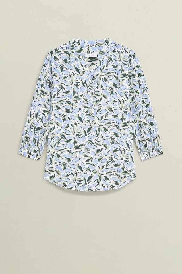 Hobbs London Hobbs London Women's Essie Floral Print Blouse in Cool White - 2