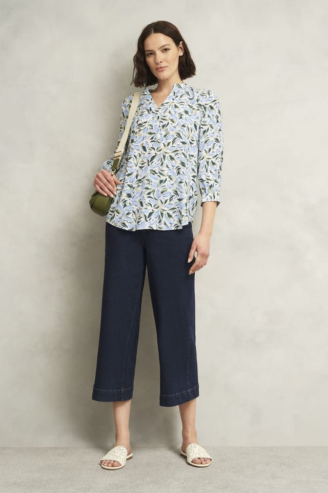 Hobbs London Hobbs London Women's Essie Floral Print Blouse in Cool White - 3