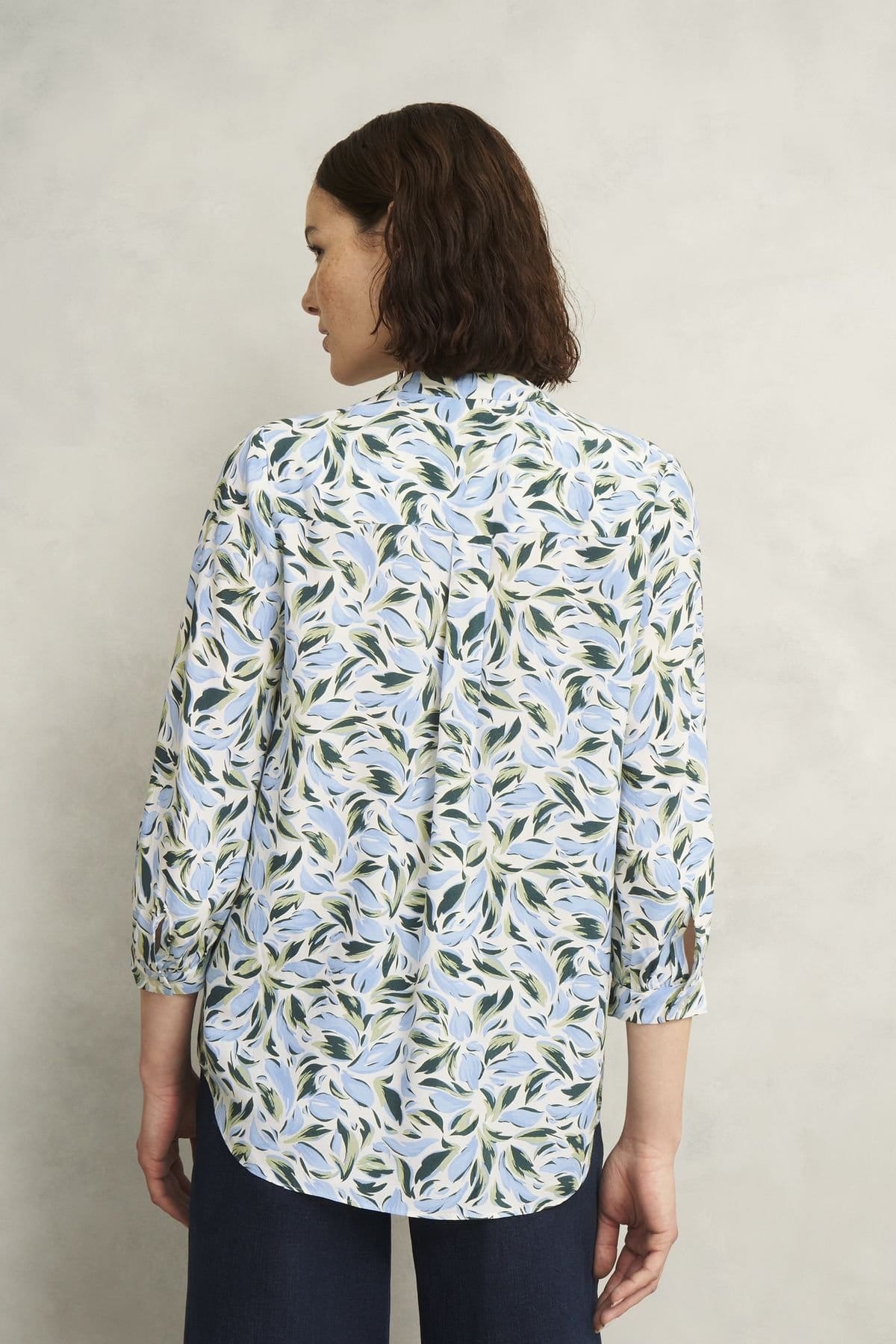 Hobbs London Hobbs London Women's Essie Floral Print Blouse in Cool White - 4