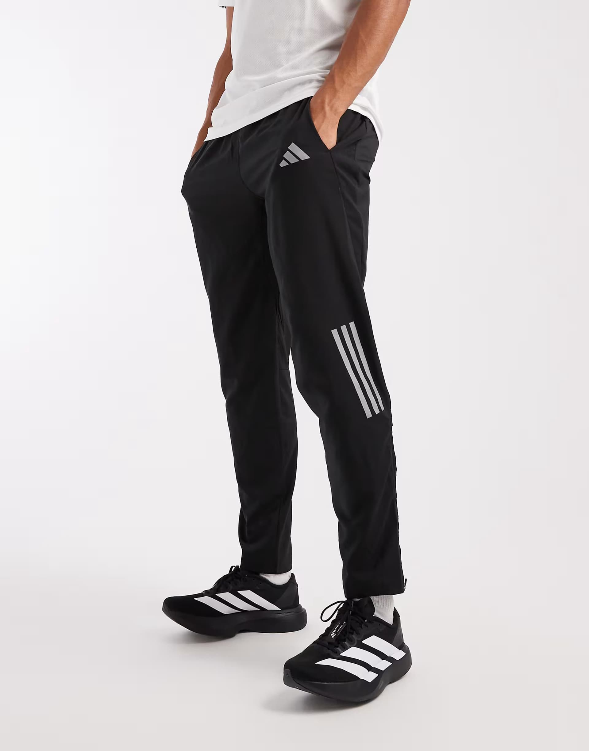 ASOS adidas performance Adi365 iconic astro running pants in black