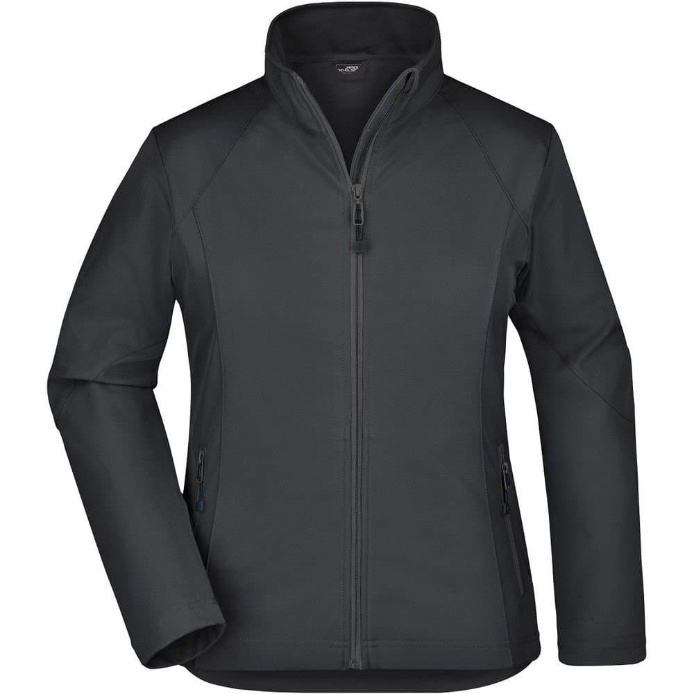 James and Nicholson James and Nicholson Women's Plain Stretch Soft Shell Jacket in Black