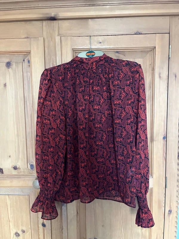 Topshop Topshop paisley chiffon blouse