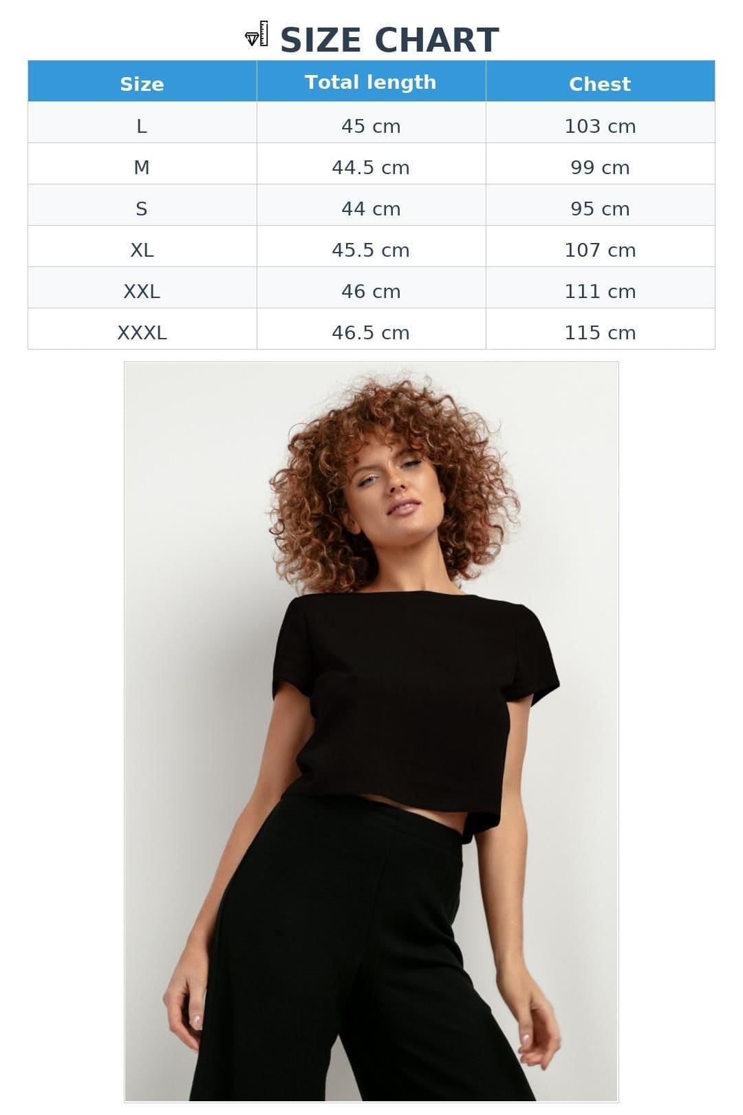 Love Lace Love Lace Women's Linen Viscose Short Sleeve Blouse in Black - 4