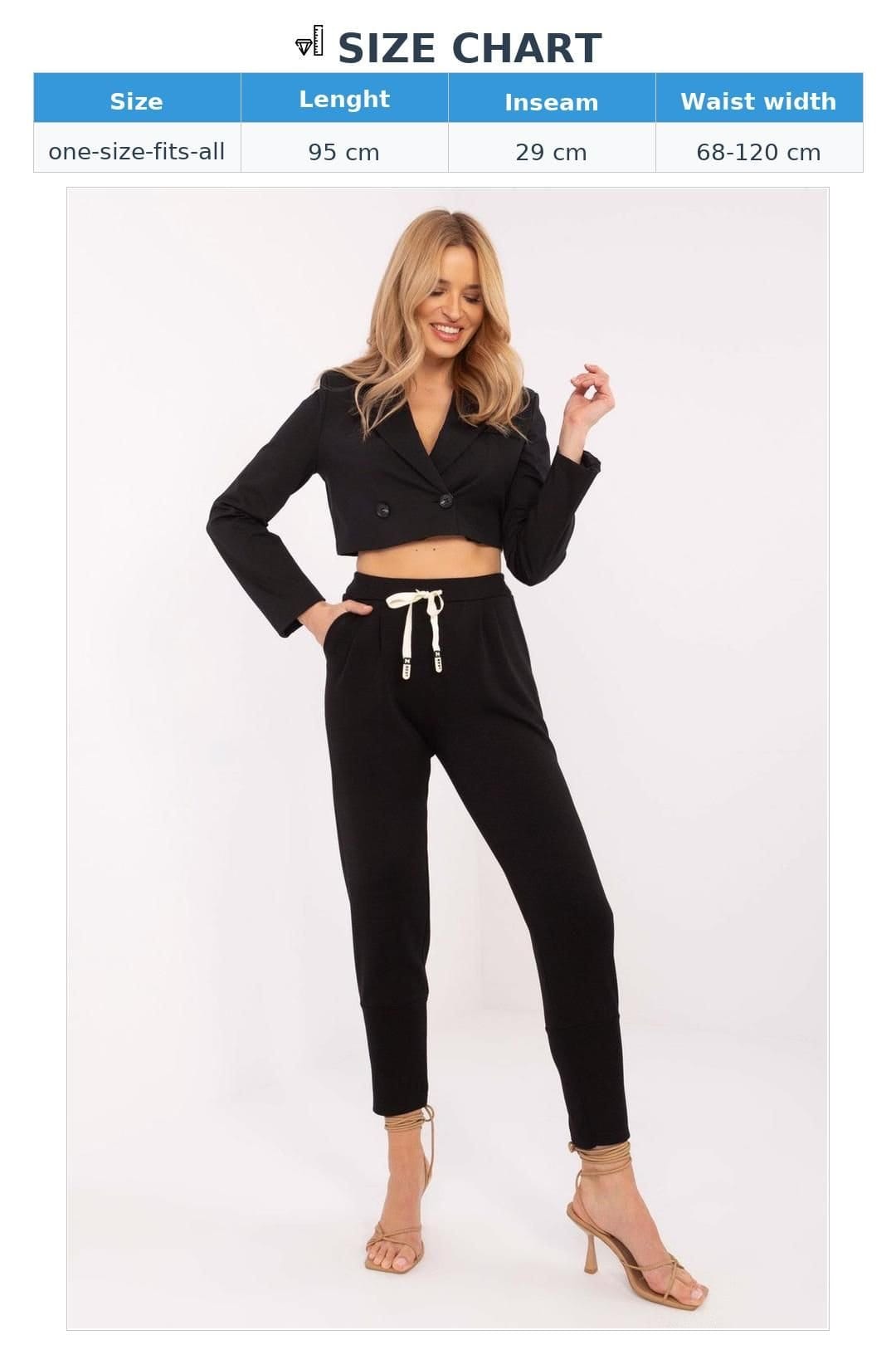 Love Lace Love Lace Women's High Waist Viscose Elastane Track Pants in Black - 4