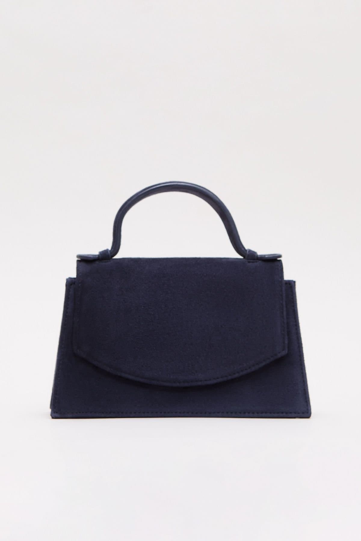 Phase Eight Phase Eight Women's Suede Effect Top Handle Bag in Dark Navy