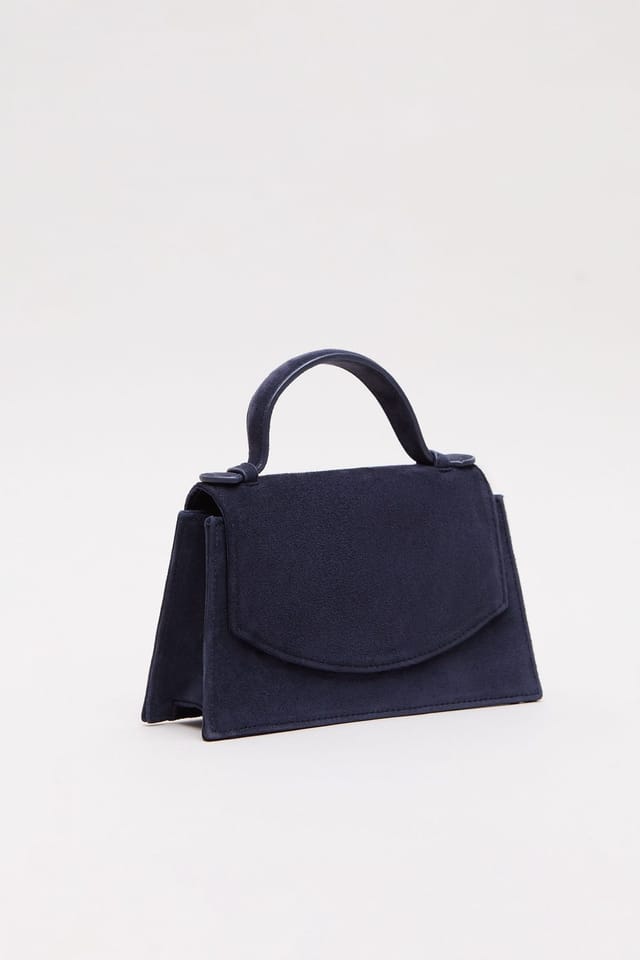 Phase Eight Phase Eight Women's Suede Effect Top Handle Bag in Dark Navy - 3