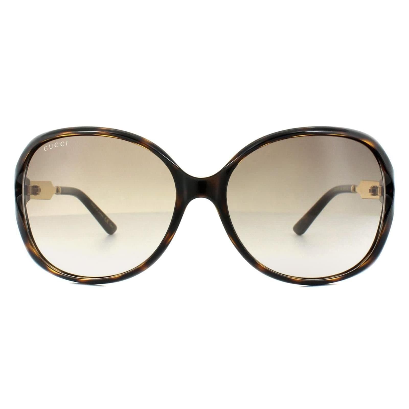 Gucci Gucci Women's Fashion Havana Gold Brown Gradient Sunglasses