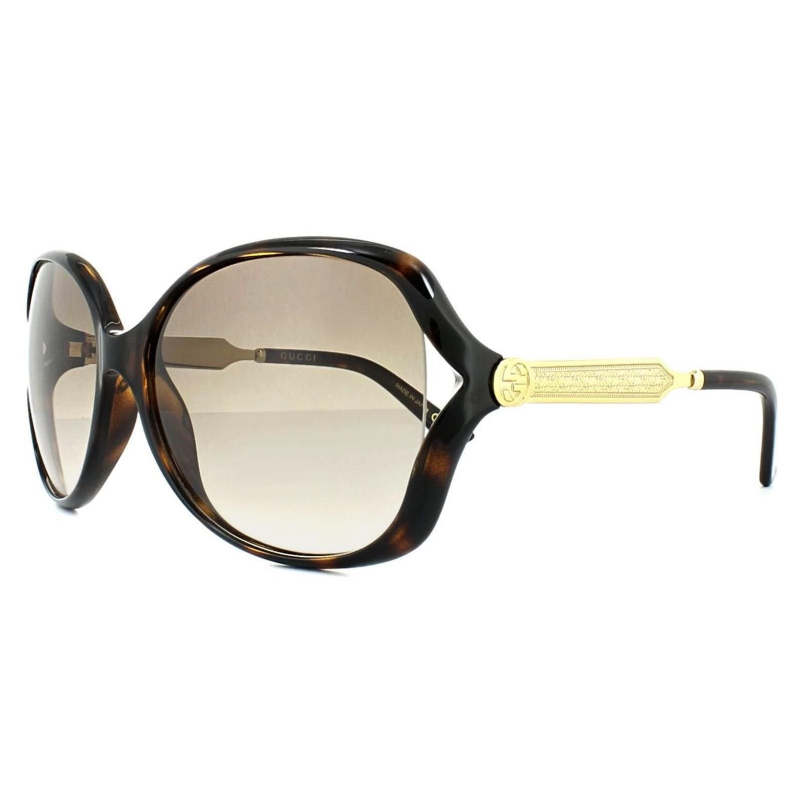 Gucci Gucci Women's Fashion Havana Gold Brown Gradient Sunglasses - 2