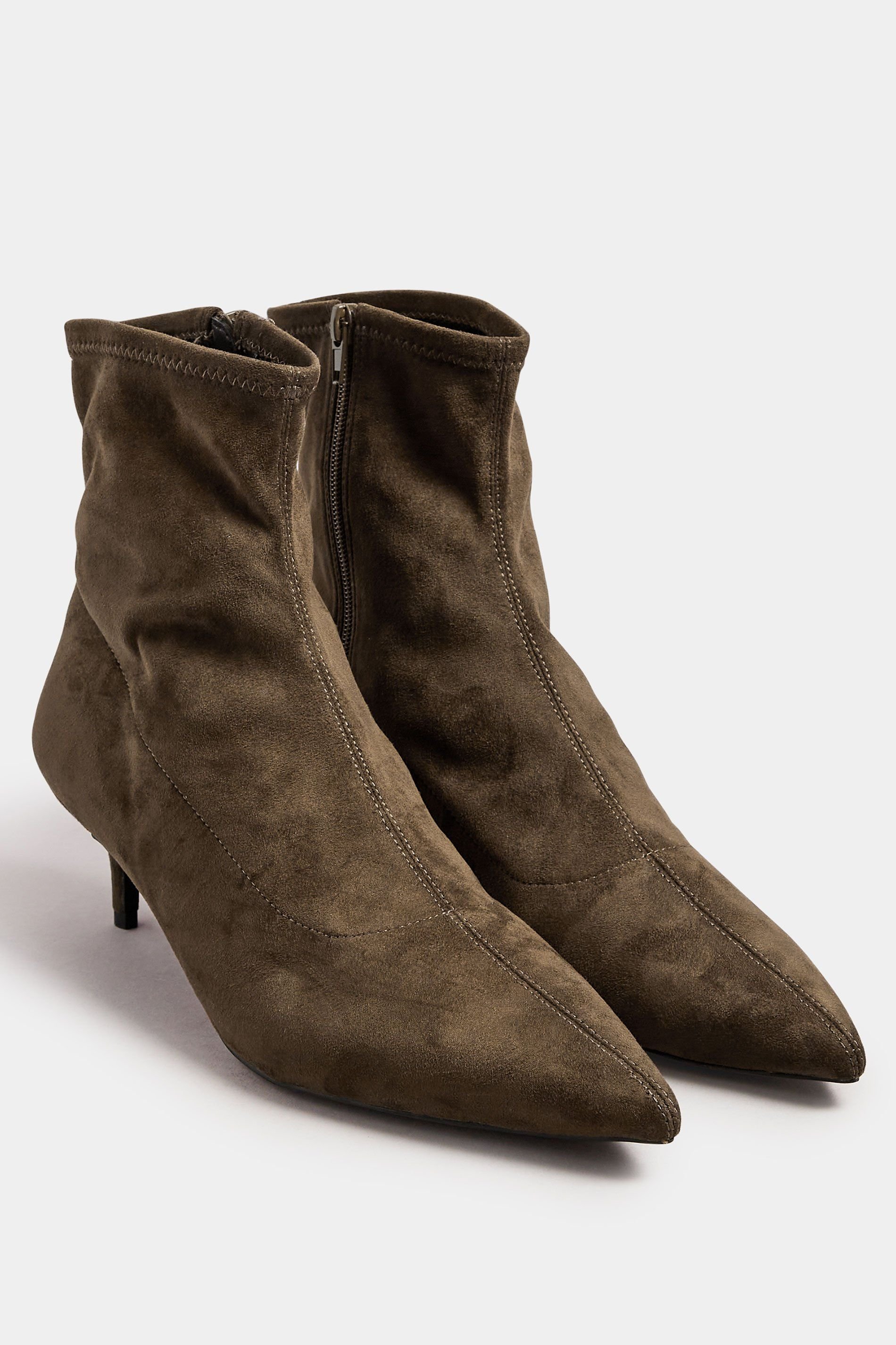 Long Tall Sally Long Tall Sally Women's Heeled Boots In Standard Fit in Brown - 2