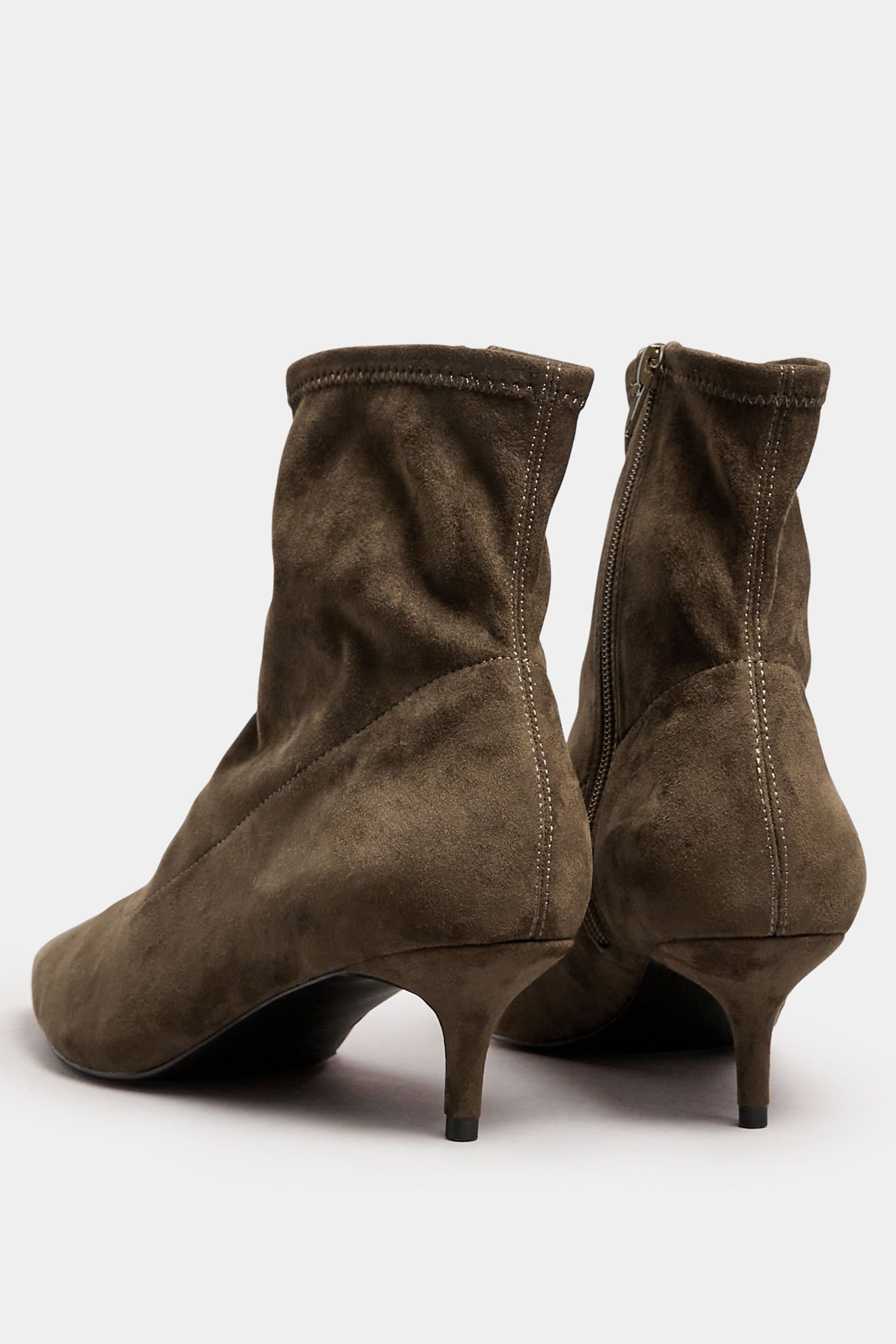 Long Tall Sally Long Tall Sally Women's Heeled Boots In Standard Fit in Brown - 4