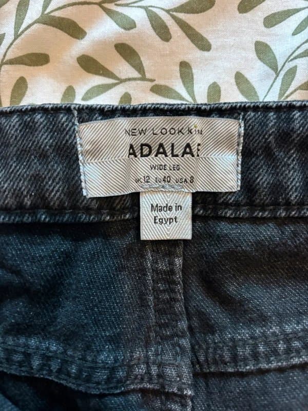 New Look New Look - Adalae Black Wide Leg Jeans