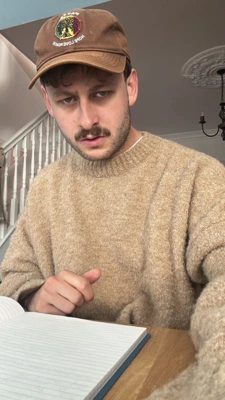 ASOS Design ASOS Design SUPER oversized knit with pocket Men’s Medium in Beige