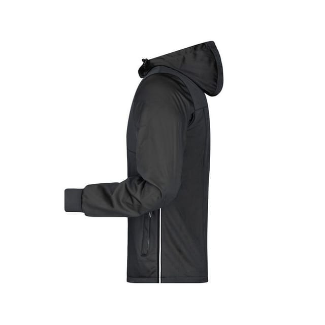 James and Nicholson James and Nicholson Men's Maritime Softshell Jacket in Black - 3