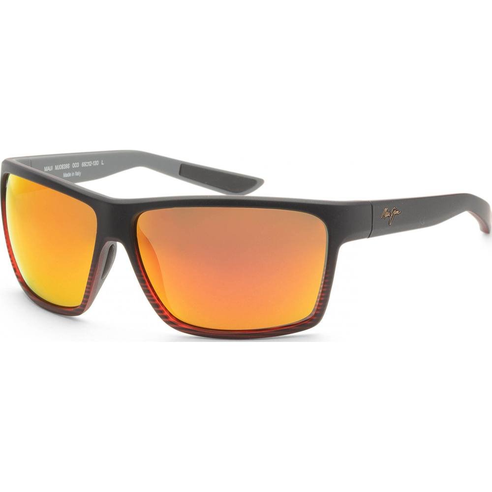 Maui Jim Maui Jim Men's MJ0839S-003 Alenuihaha Square/Rectangle Sunglasses in Black - 1