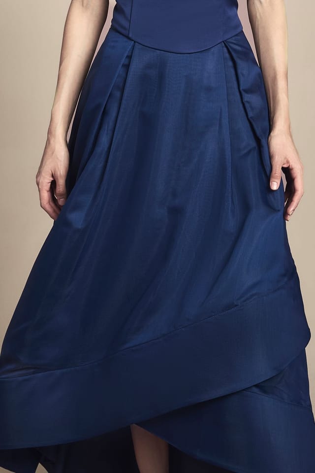 Coast Coast Women's Organza Bridesmaid Skirt in Navy - 2