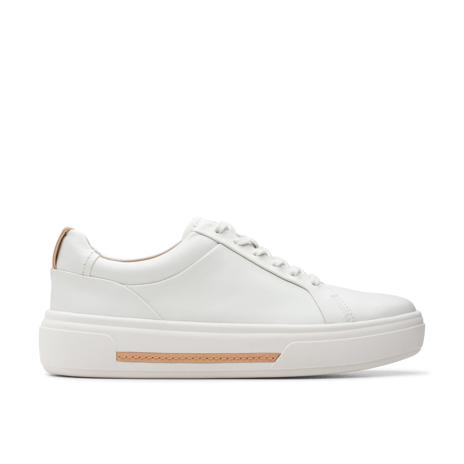 Clarks Clarks Women's Hollyhock Walk Off-White Leather Trainers in White