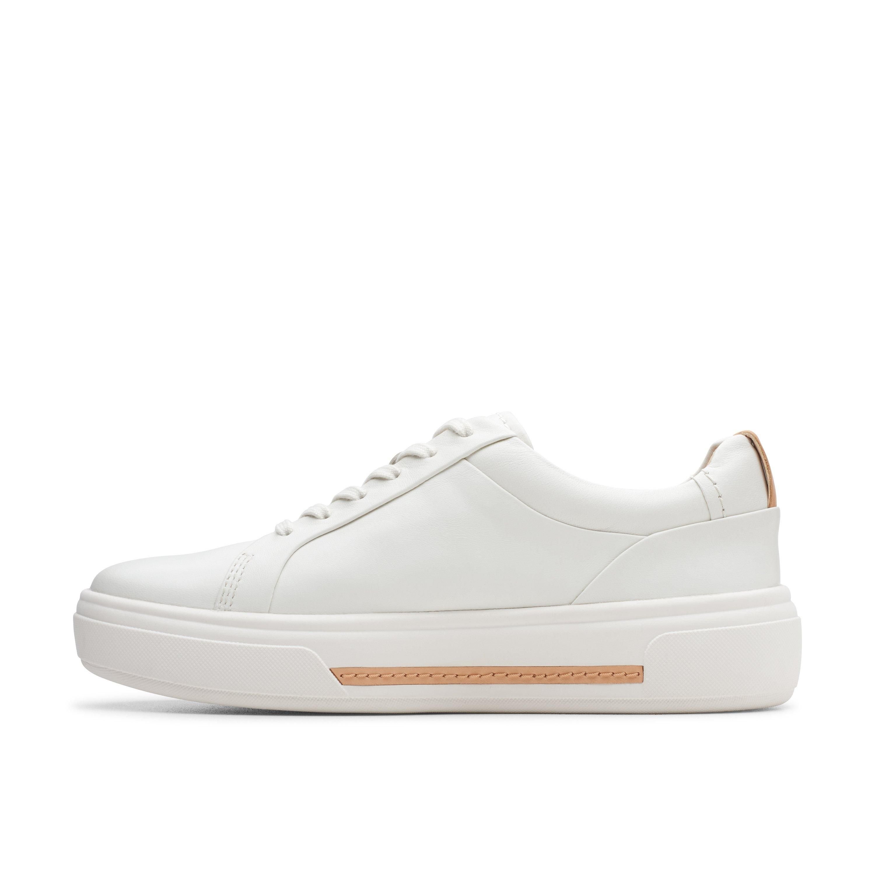 Clarks Clarks Women's Hollyhock Walk Off-White Leather Trainers in White - 2
