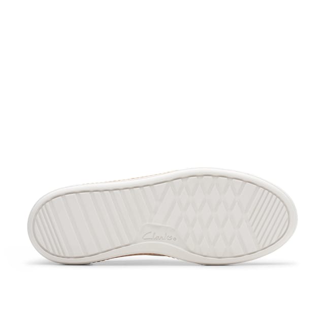 Clarks Clarks Women's Hollyhock Walk Off-White Leather Trainers in White - 3