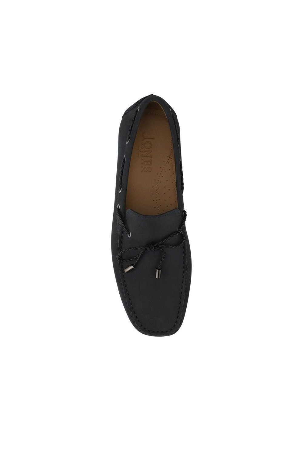 Jones Bootmaker Jones Bootmaker Men's Pedro Leather Tasselled Loafers in Navy - 4