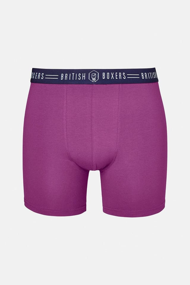 British Boxers British Boxers Men's Pack of Three "Bourbon Blues" Stretch Trunks - 2