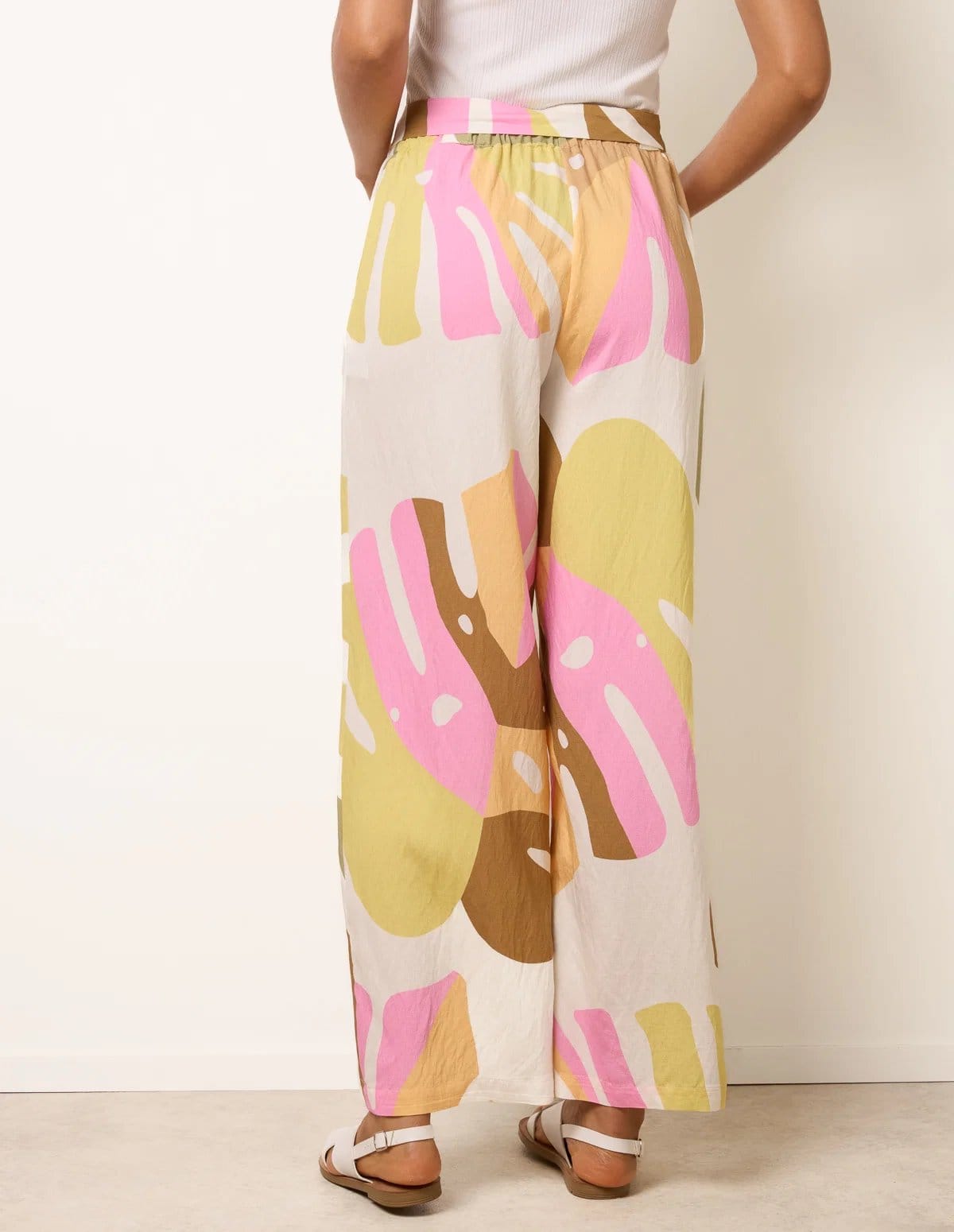 Blue Vanilla Paper Bag Wide Leg Trousers - 4