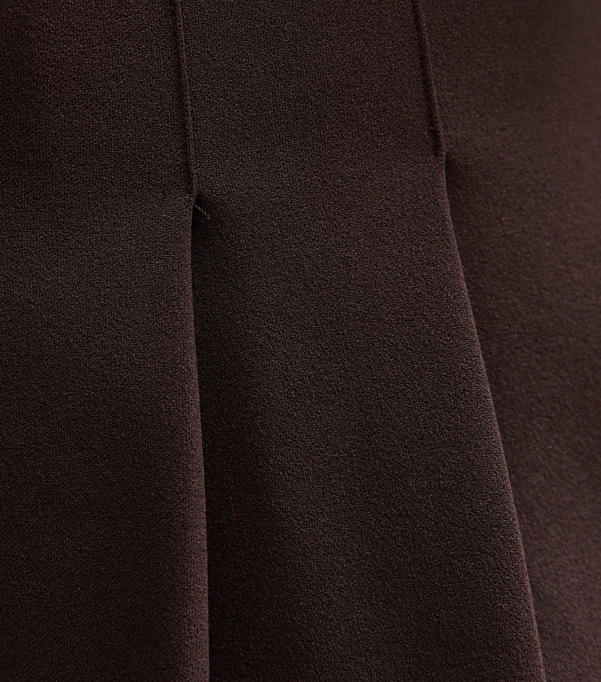 New Look Women's Petite Dark Brown Crepe Pleated Mini Skirt New Look - 4