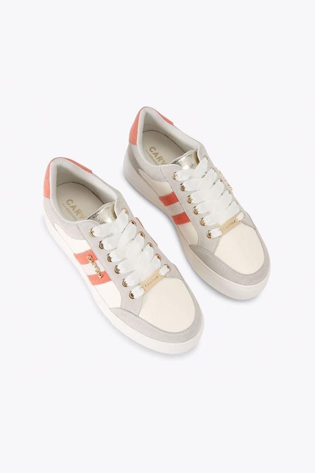 Carvela Carvela Women's 'Jive Lace Up' Trainers in Light Beige - 2